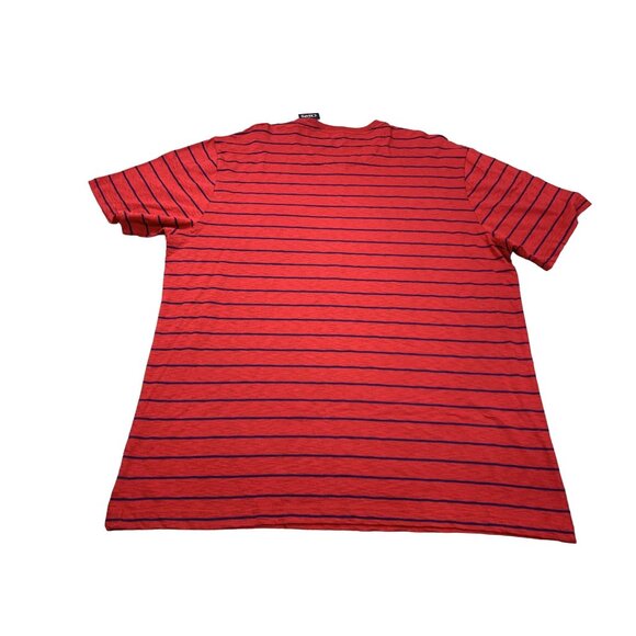 Chaps Mens XXL Red Striped Crewneck T-Shirt 100% Cotton NWT - Picture 2 of 9